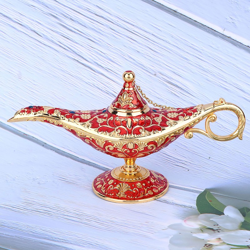 Retro Metal Fairy Tale Conjuring Genie Home Teapot Oil Lamp