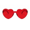 qinqilanqi-S Retro Rimless Heart Glasses Heart Shaped Party Glasses Wedding