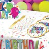 Beistle 32 Piece Colorful 2-Ply Fringed Paper Happy Birthday Lunch