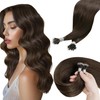 Hetto Nano Hair Extensions Natural Brown Nano Ring Human Hair