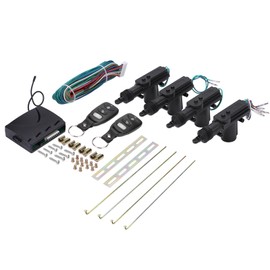 GOTOTOP de Cerradura Central Eléctrica de 4 Puertas con Control Remoto para Automóvil con Kit de Entrada sin Llave, Se Adapta a la Mayoría de los Vehículos