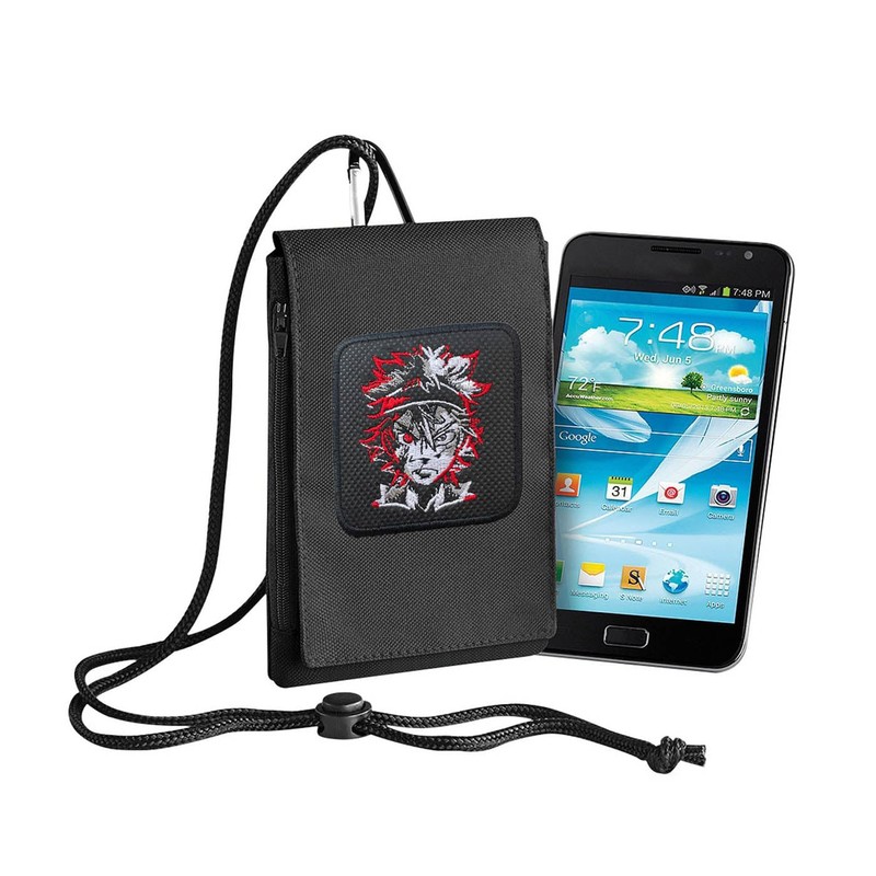 Forge Bros Black Clover Neck Phone Pouch XL Size Embroidery