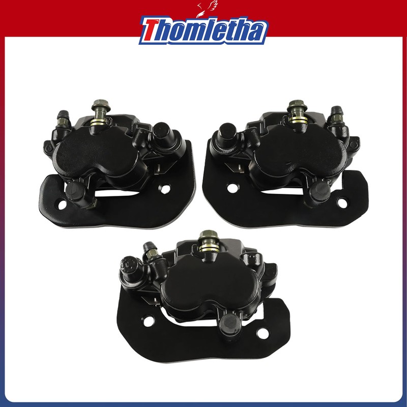 Front Rear Brake Calipers with Pads Replacement for Outlander 450