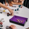 SIQUK Magnetic Folding Dice Tray Rectangle Dice Rolling Tray PU