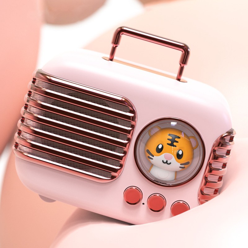 Cute Retro Bluetooth Speaker Mini Luggage Mini Speaker Creative Vintage