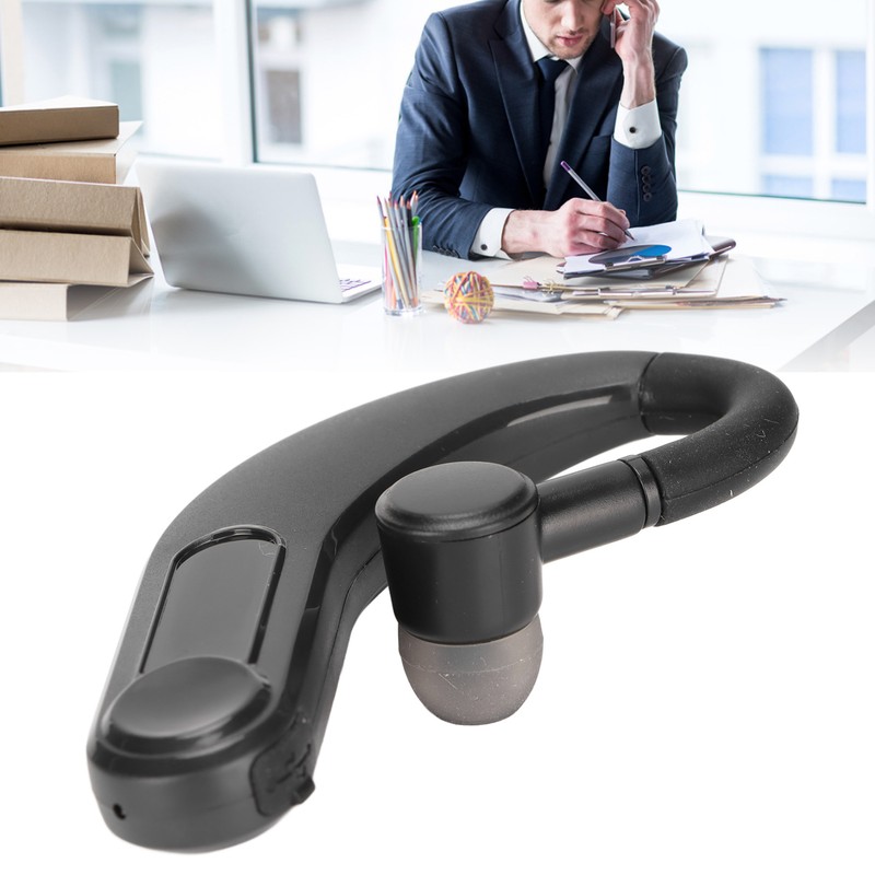 Wireless Headphones Noise Canceling Bluetooth Earpiece with Ear Hook for
