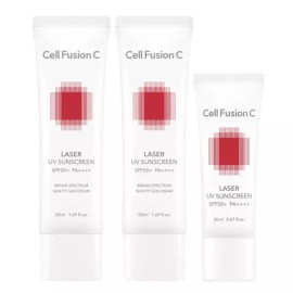 Cell Fusion C 셀퓨전씨 레이저 유브이 썬스크린 50ml x 2개 + 20ml x 1개 세트 1세트 Cell Fusion C Laser UV Sunscreen 50ml x 2 + 20ml x 1 Set