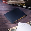 SA02 Genuine Leather Mini Wallet, Italian Leather, Bifold Wallet, Thin,