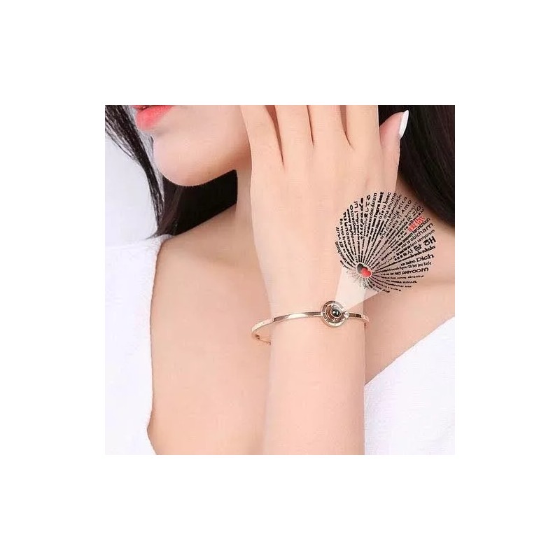 Dtup Pulsera Para Pareja Plata Te Amo Regalo Romántico Valentin
