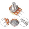 AITIAO 25Sets B5K Ohm Knurled Shaft Linear Rotary Taper Potentiometer