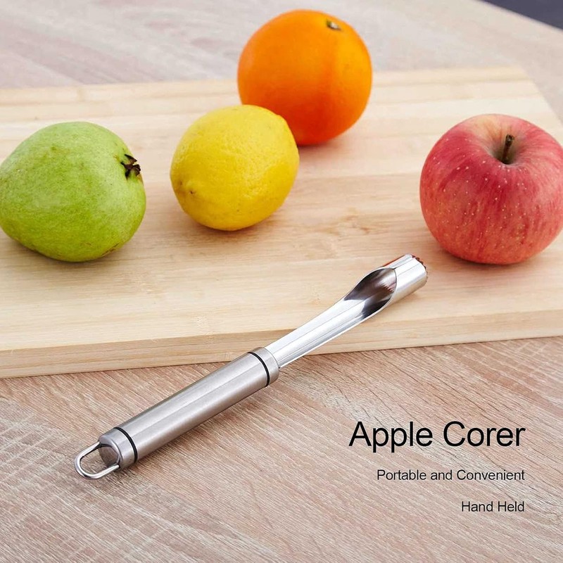 Lazmin112 Descorazonador de Manzanas de Acero Inoxidable, Descorazonador de Frutas