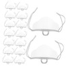 TEHAUX 20pcs Clear Plastic Face Masks for Restaurants Chefs Waiters