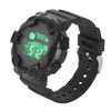 Men Dual Time Sports Watch Outdoor Waterproof PU Strap Digital
