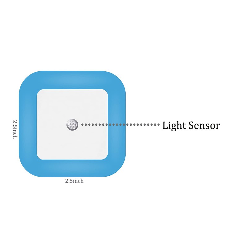 Elsent [ Pack of 4 ] Bright Blue Night Lights,