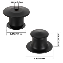 Metal Pin Backs, DECYOOL 15 Pcs Black Locking Pin Keepers Locking Clasp Needle Back Lock for DIY Crafts Brooches Lapels Needles