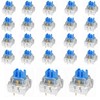 120 PCS Mechanical Keyboard Replacement Blue Switches, 3 pin Clicky/50gf