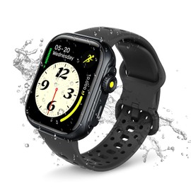 Bettdow Reloj Inteligente con Alexa, GPS Integrado y Resistencia al Agua para Nadar, Smartwatch con Llamadas Bluetooth, Monitoreo de Salud y 100+ Deportivos, Pantalla Táctil HD 1.85", FB041, Negro