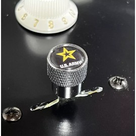 Kinnatone U.S. Army Guitar Switch Tip Chrome For Fender Style 3 Or 5 Way Blade