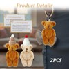 Bettinay 2 PCS Little Pocket Bear Hug, Worry Bear with