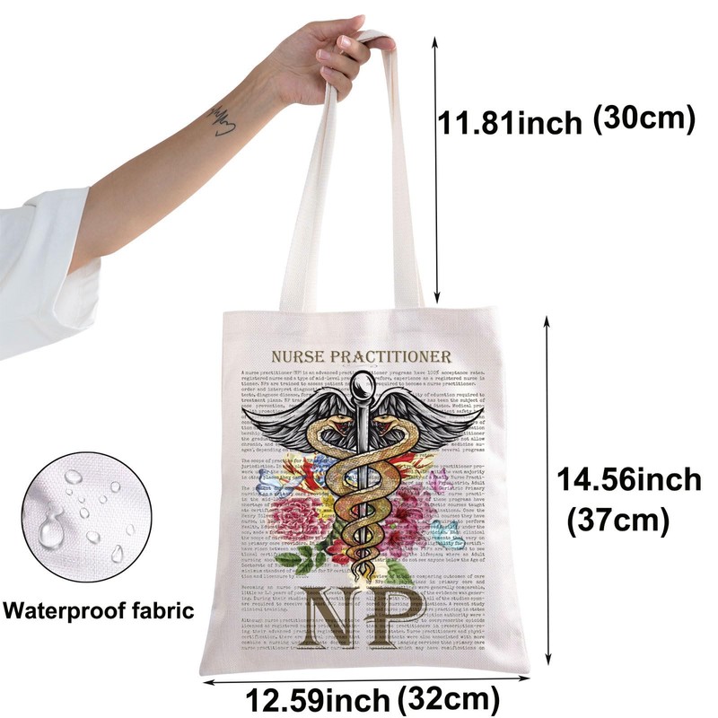 BWWKTOP Nurse Practitioner Tote Bag Nurses Practitioner Gifts Nurse Practitioner