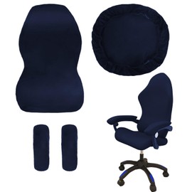 tintoke Gaming Chair Covers with Armrests/Chair Back Cover/Seat Cover, Office Chair, Gaming Chair Covers, Non-Slip, Removable, Washable, Good Elasticity, for Gaming Chairs, Computer Chairs (Blue)