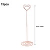 15PCS Table Number Holder 22cm Heart Shaped Iron Wire Picture