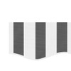 vidaXL Anthracite/White Stripe Awning Valance Replacement Fabric - UV/Water Resistant