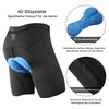 NOOYME Men's Cycling Shorts Padded 4D Elastic Cycling Shorts with