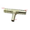 HongBoW Hardware Brass Hose Barbed Reducing Tee Fitting T Barb