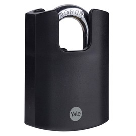 Yale Keyed Padlock, Black, 57 mm