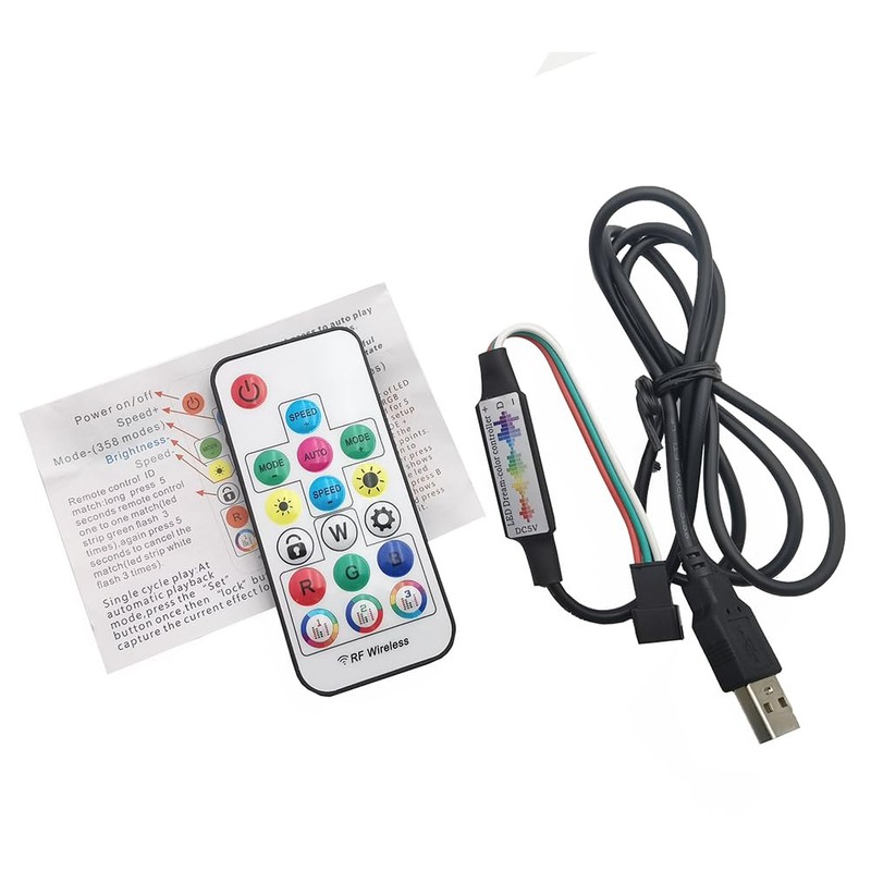 Vrabocry WS2812B WS2811 5050 RGB Led Strip Light Music Controller