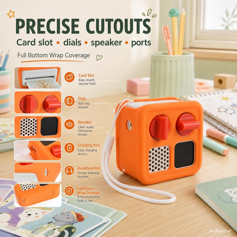 Againmore Silicone Case for Yoto Mini 2024, Kids Protective Cover