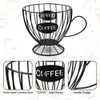 Coffee Pod Holder,Cup Pattern K Cup Holder Metal Coffee Capsule