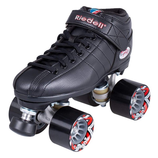 Riedell Skates - R3 - Quad Roller Skate for Indoor / Outdoor | Black | Size 5