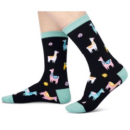 HAPPYPOP Llama Gifts Ideas for Women - Llama Socks for Women Crazy Socks, Funny Llama Gifts Teen Girls