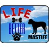 PCSCP "Life is Better with a Mastiff", laminiertes Hundeschild, 29,2