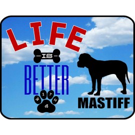 PCSCP "Life is Better with a Mastiff", laminiertes Hundeschild, 29,2 x 22,9 cm