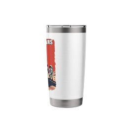 Occupy Mars United States America Flag Spacecraft Rocket Man Stainless Steel Insulated Tumbler