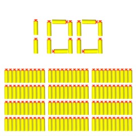 ZONZTER Toy Gun M16 Parts Soft Darts Bullet x 100, Suitable for ZONZTER M16 Toy Foam Blaster Accessories for 8-14 Years