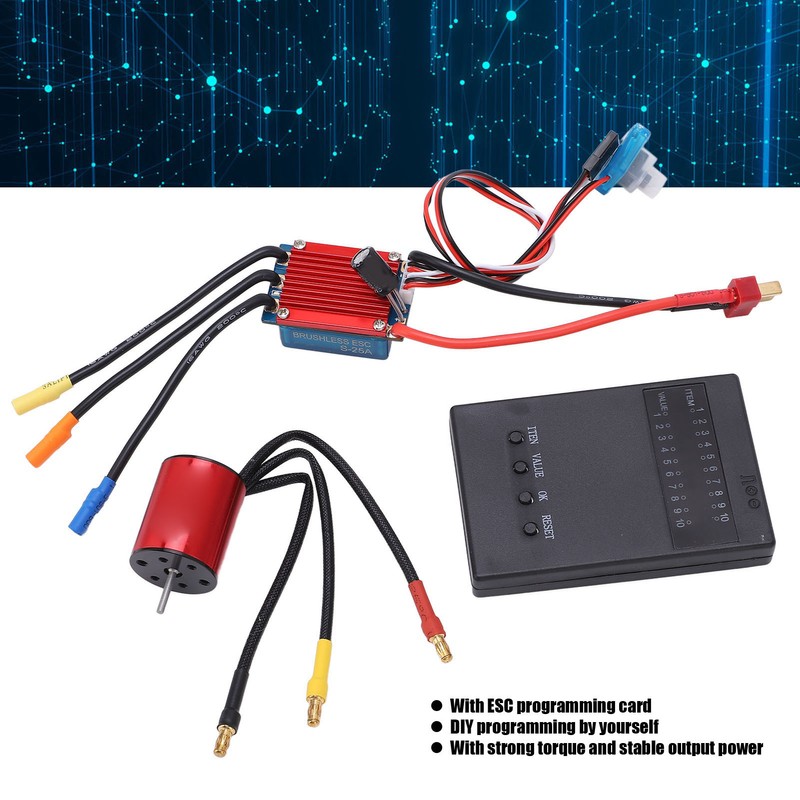 Brushless Motor ESC Universal 5800KV Brushless Motor 25A Brushless ESC