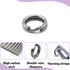 Natufish Fishing Split Rings - 100Pcs Stainless Steel Lure Ring