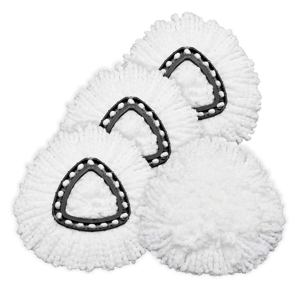 3 Pack Spin Mop Replacement Head Microfiber Mop Head Refills Easy Cleaning Mop Head Replacement