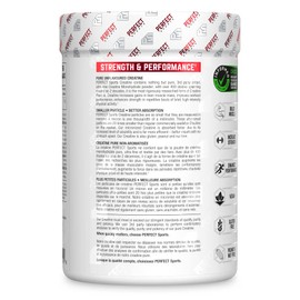 PERFECT Sports - Creatine Monohydrate 400g Powder (80 servings) Creatine Supplement for Increased Strength, Muscle Growth and Improved Performance