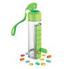 Portable 3-in-1 Water Bottle & Pill Organizer - 400ml