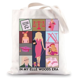 MYSOMY Elle Woods Tote Bag Elle Woods Gift Lawyer Blonde Gift What Like It's Hard Gifts Legally Misucal Shoulder Bag (ELLE UK)