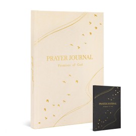 Prayer Journal for Woman, Daily Bible Journal, Prayer Tracker Tool, Devotional Journal, Bible Study Notebooks, Christian Planner for Women & Men, 8.5" x 6.1"-180 Days, Beige