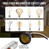 ZDRU 6 PCS E26/E27 Waterproof Lamp Holder Socket, Black Pigtail