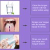 HouChanges Tongue Scraper Stainless Steel,Tongue Cleaners Fresh Breath Restored Taste