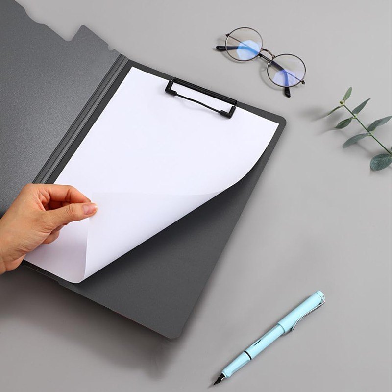Clipboard A4, Premium Clipboard Folder with Lid, Foldover Clip Boards