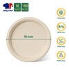 JOLLY CHEF 100% Compostable Paper Plates, 150 Pack 10 Inch